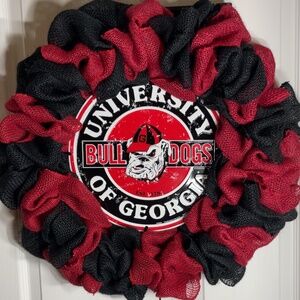 Handmade Georgia Bulldog Wreath